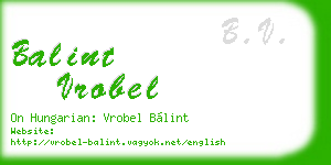 balint vrobel business card
